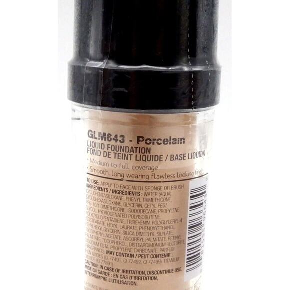L.A. Girl HD‎ Pro Coverage Illuminating Foundation GLM643 Porcelain - Picture 3 of 3